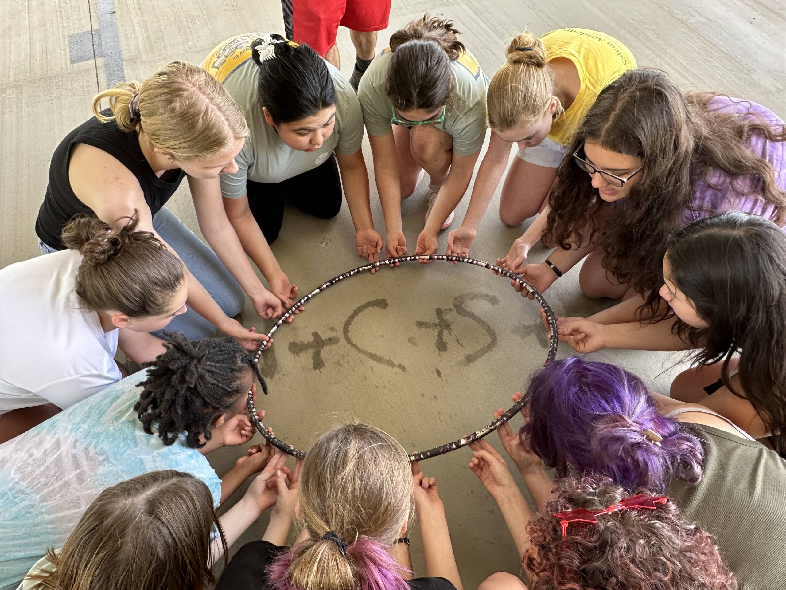 students playing games