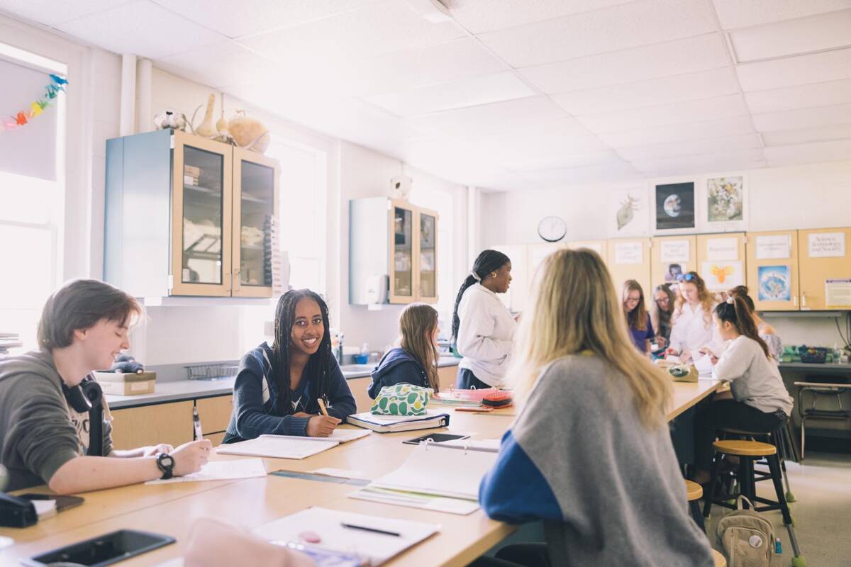 students in classroom